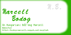 marcell bodog business card
